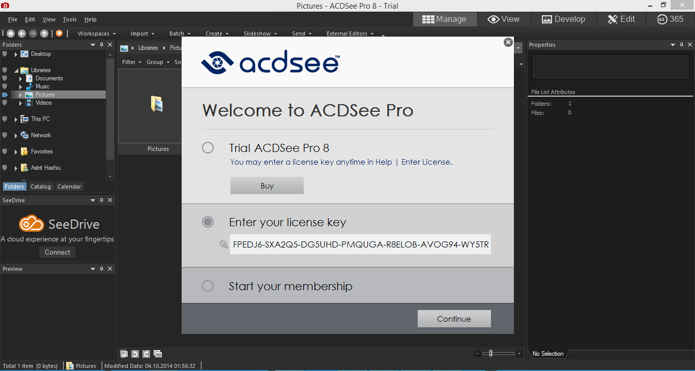 acdsee 7 pro license key